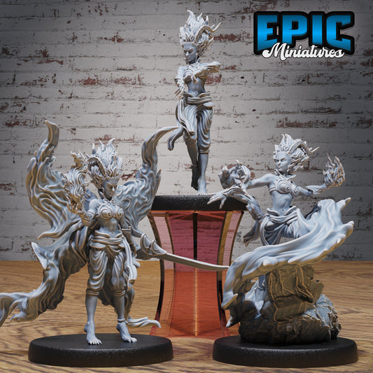 Young Efreeti Female Series - Epic Miniatures | #99 Infernal Assault
