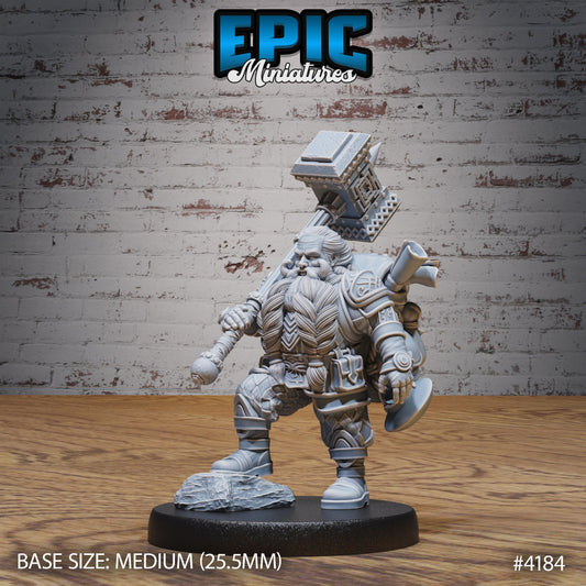 Dwarf Traveler Series - Epic Miniatures | #97 Dwarf Mountain
