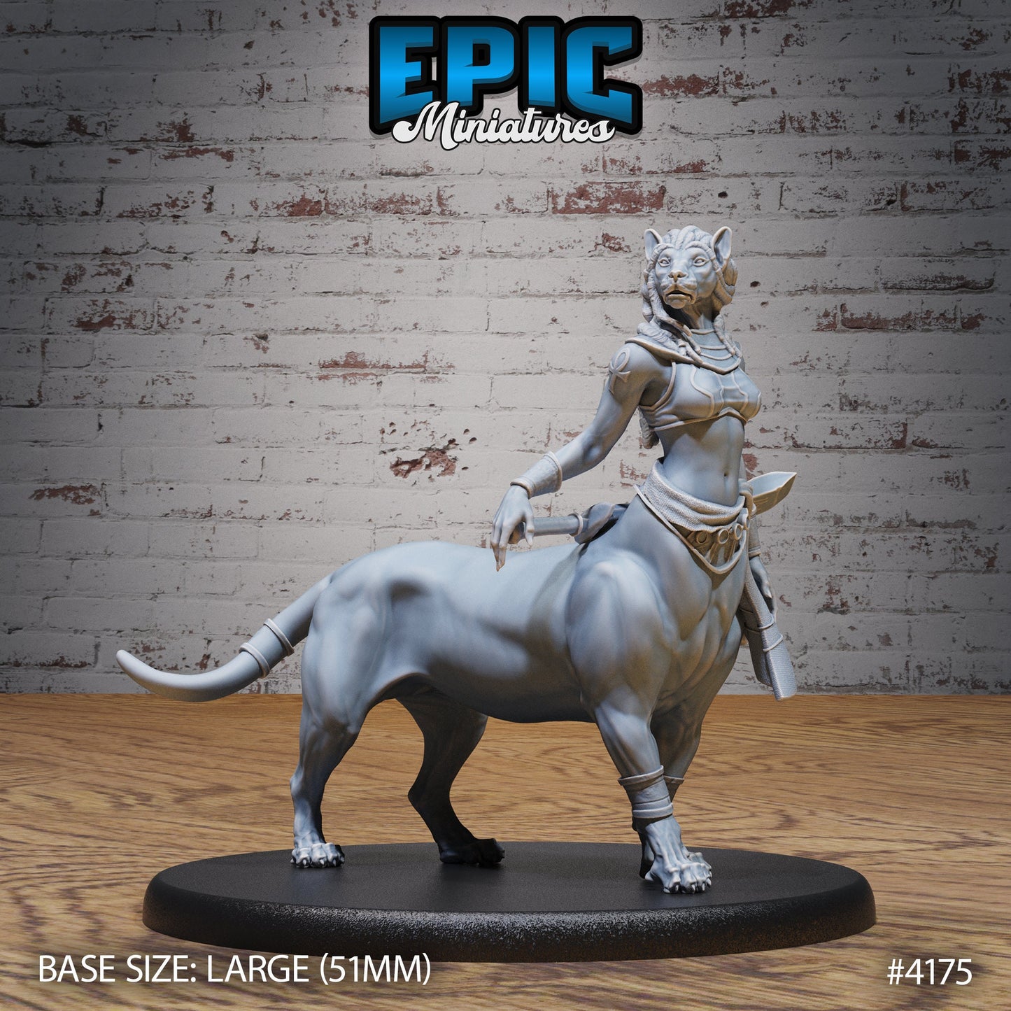 Lion Centaur Bastet Devotee Series - Epic Miniatures | #96 Bone Dry Desert