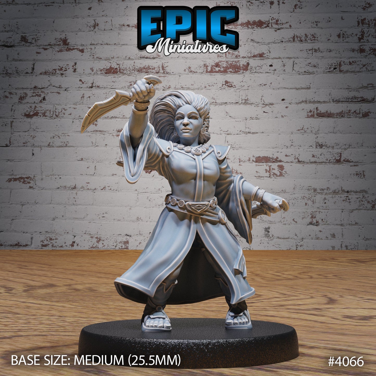 Dwarf Wind Mage Female - Epic Miniatures | #94 Elemental Lands