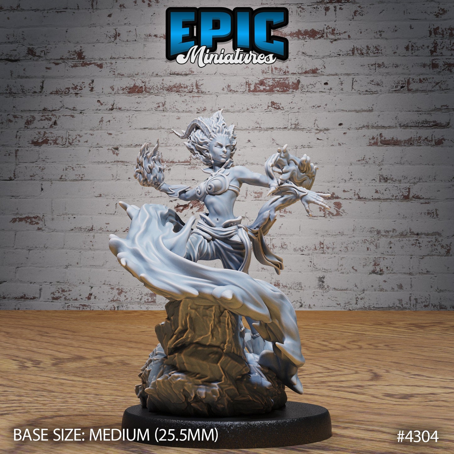 Young Efreeti Female Series - Epic Miniatures | #99 Infernal Assault