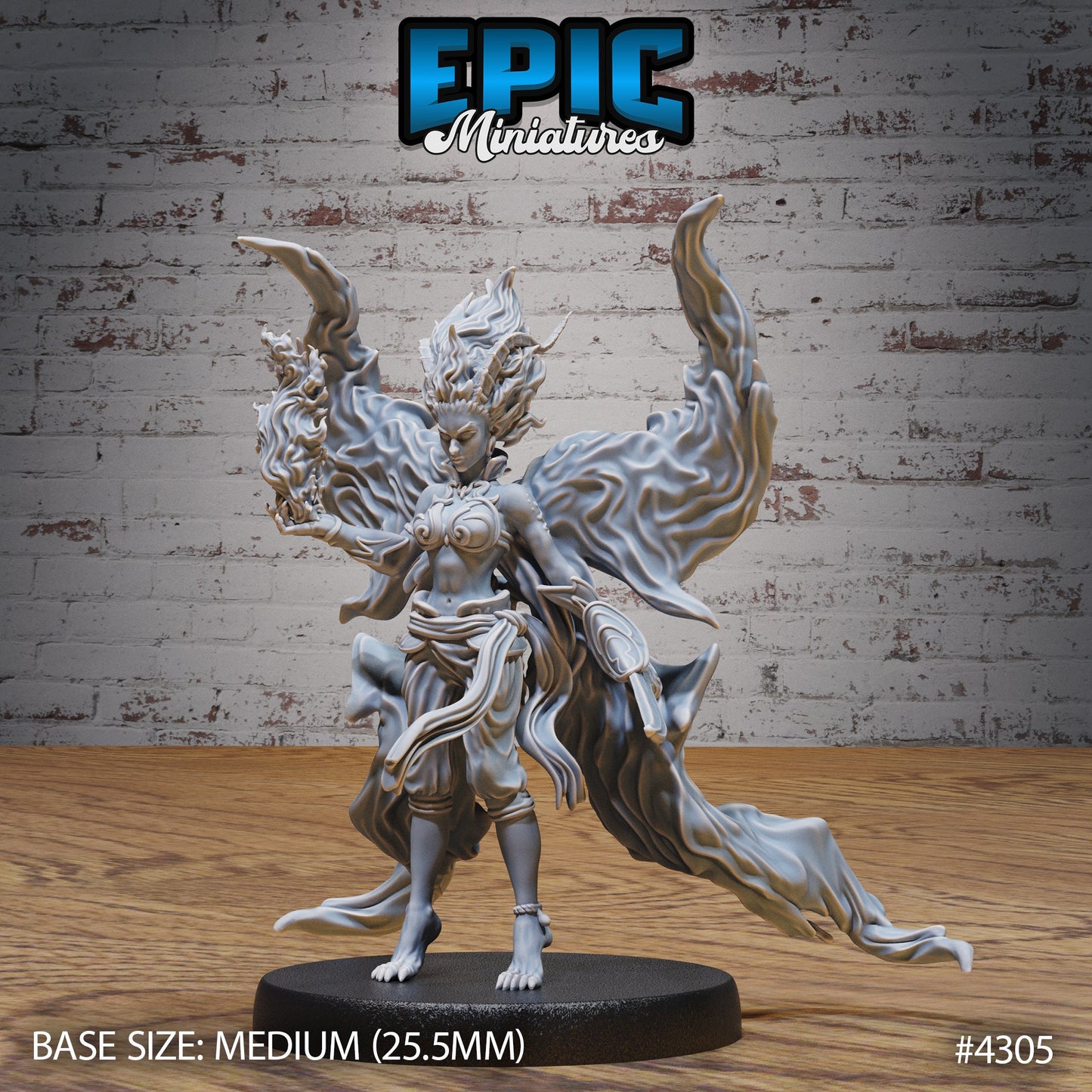 Young Efreeti Female Series - Epic Miniatures | #99 Infernal Assault