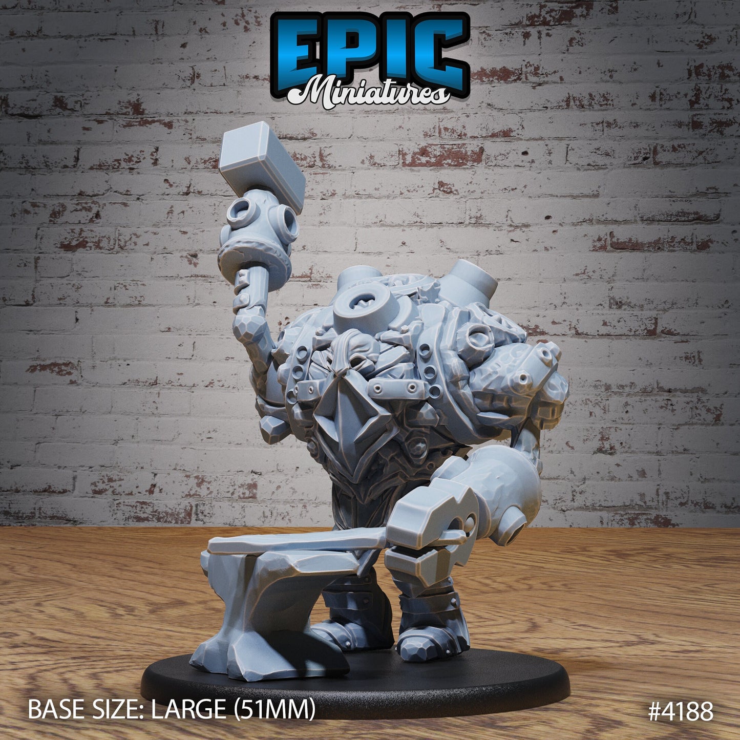 Stone Dwarf Construct Series - Epic Miniatures | #97 Dwarf Mountain