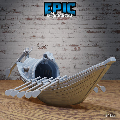 Ancient Egyptian River Boats - Epic Miniatures | #96 Bone Dry Desert