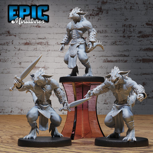 Lizard Folk Thug Series - Epic Miniatures | #91 Demonic Guild