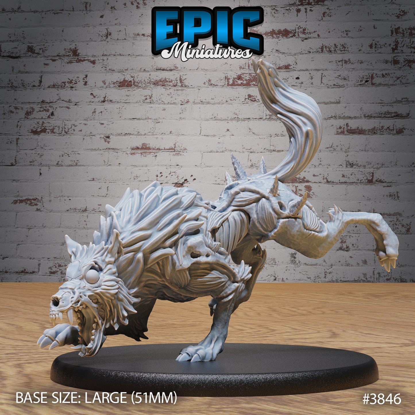 Undead Dire Wolf Series - Epic Miniatures | #90 Gruesome Graveyard