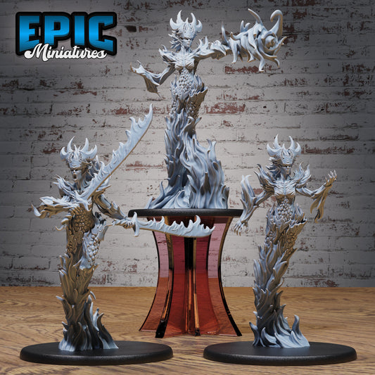 Fire Elemental Female - Epic Miniatures | #94 Elemental Lands