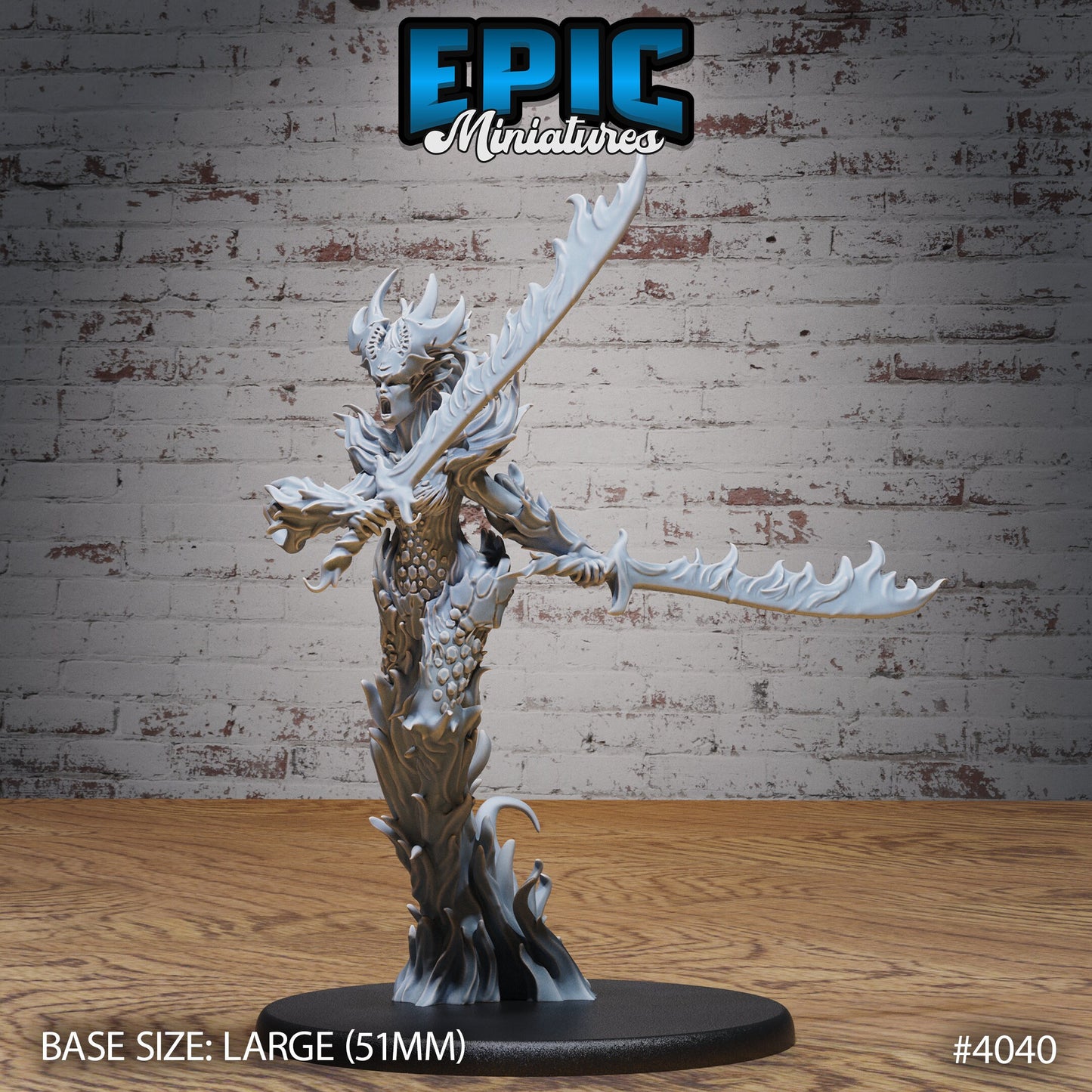 Fire Elemental Female - Epic Miniatures | #94 Elemental Lands