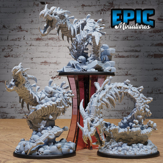 Bone Naga Series - Epic Miniatures | #90 Gruesome Graveyard