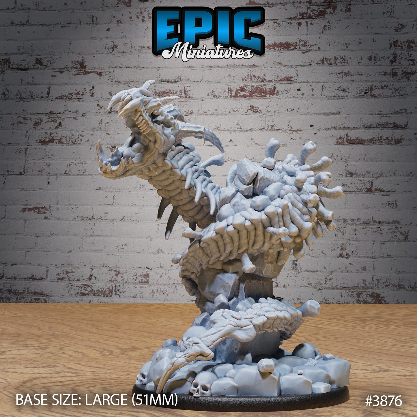 Bone Naga Series - Epic Miniatures | #90 Gruesome Graveyard