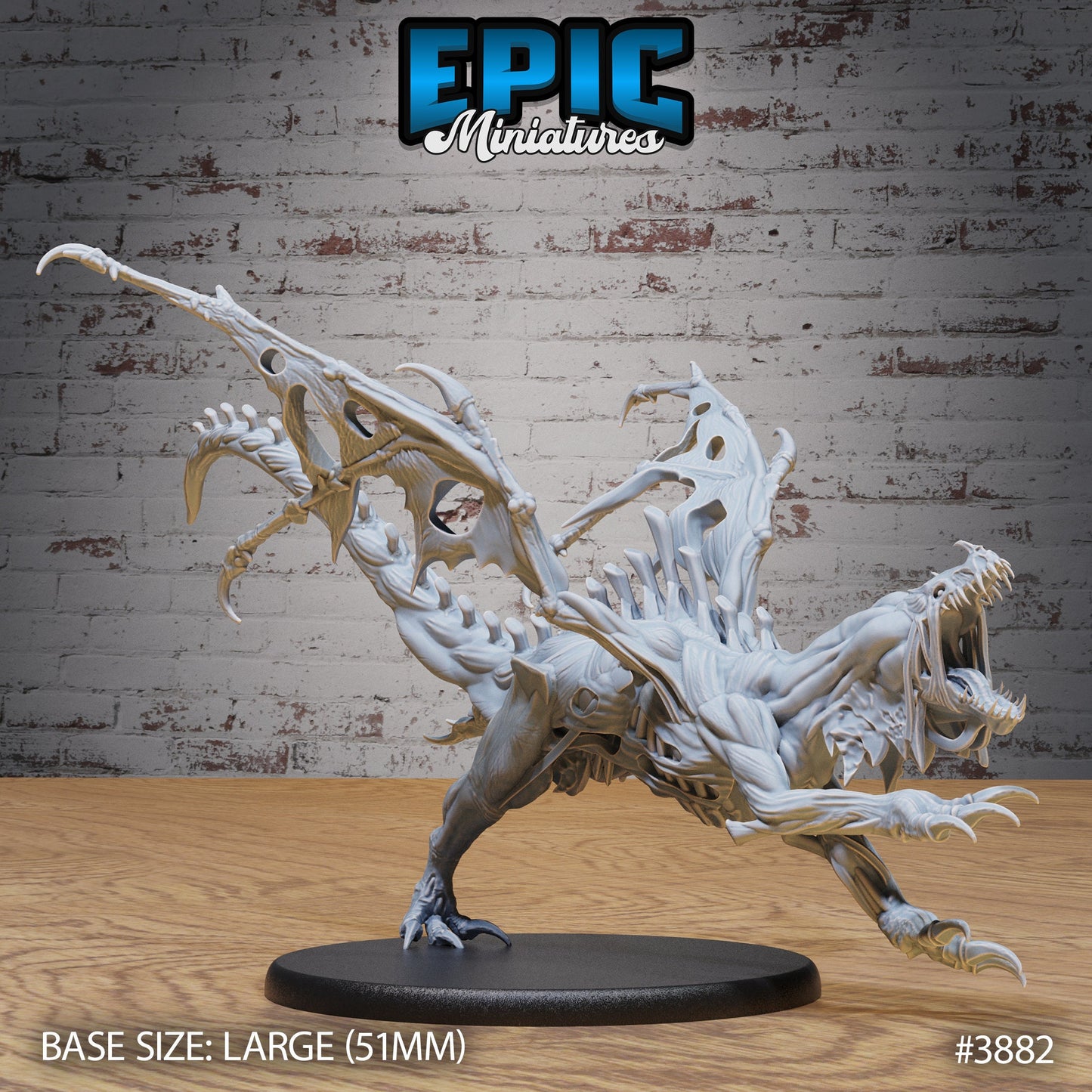 Rotting Young Dragon Series - Epic Miniatures | #90 Gruesome Graveyard