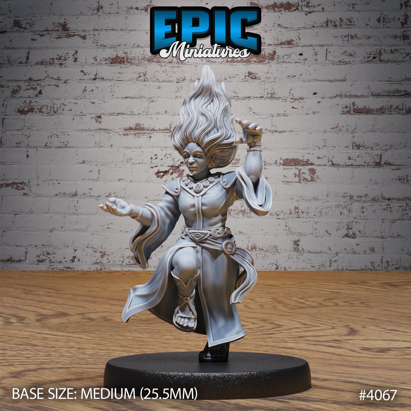Dwarf Wind Mage Female - Epic Miniatures | #94 Elemental Lands