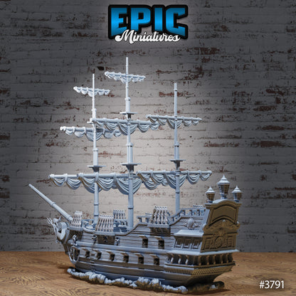 Treasure Galleon Ship - Epic Miniatures | #89 New World Conquest