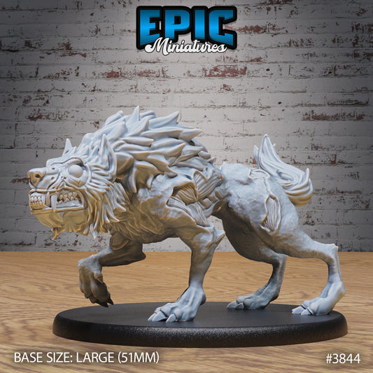 Undead Dire Wolf Series - Epic Miniatures | #90 Gruesome Graveyard