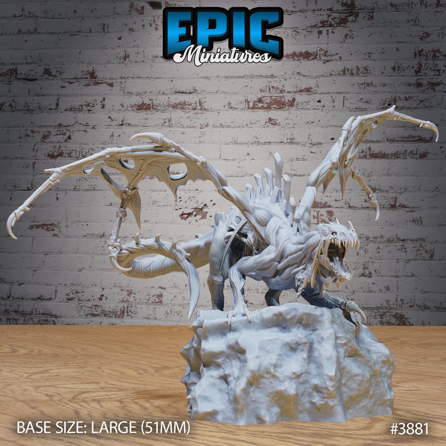 Rotting Young Dragon Series - Epic Miniatures | #90 Gruesome Graveyard