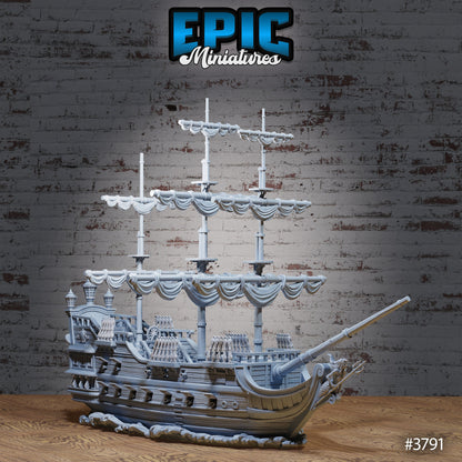 Treasure Galleon Ship - Epic Miniatures | #89 New World Conquest