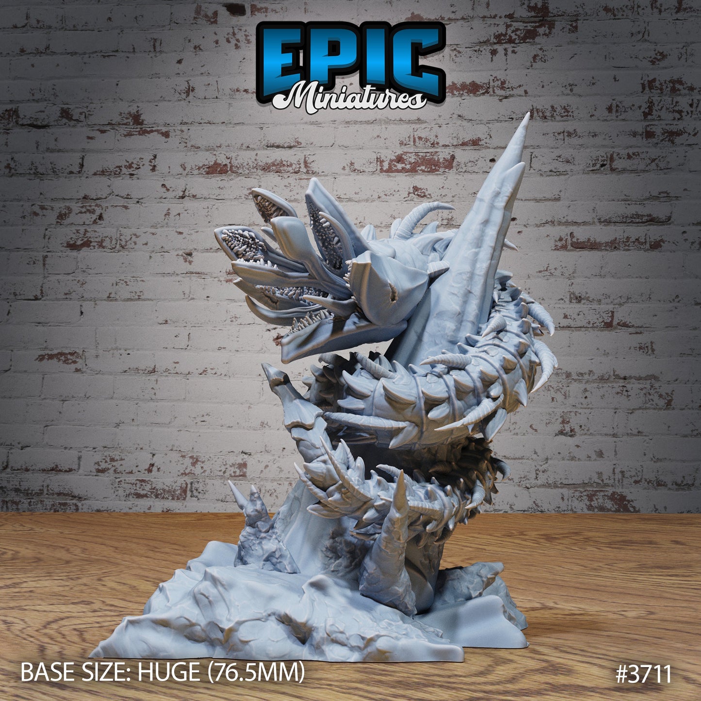 Dhole Worm - Epic Miniatures | #87 Eldritch Darkness