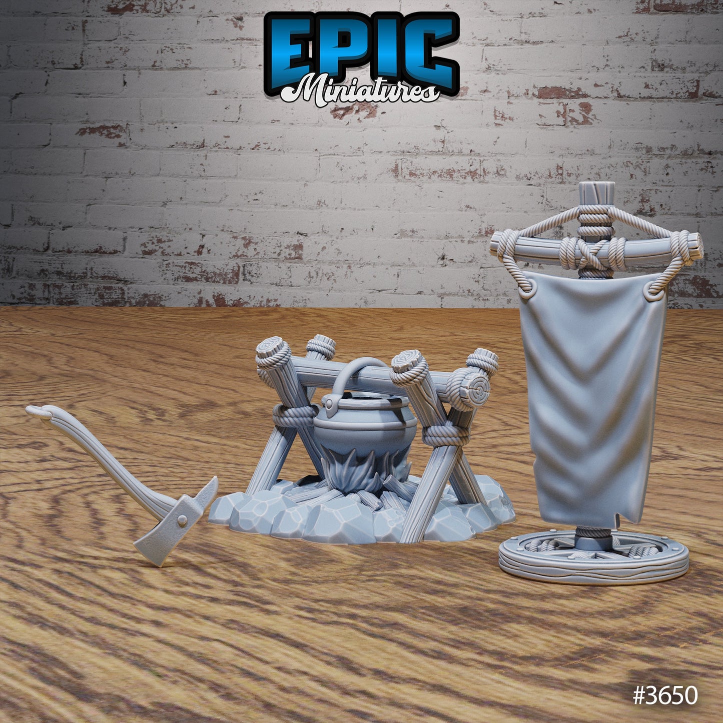 Bandit Camp Scatter - Epic Miniatures | #86 Bandit Camp