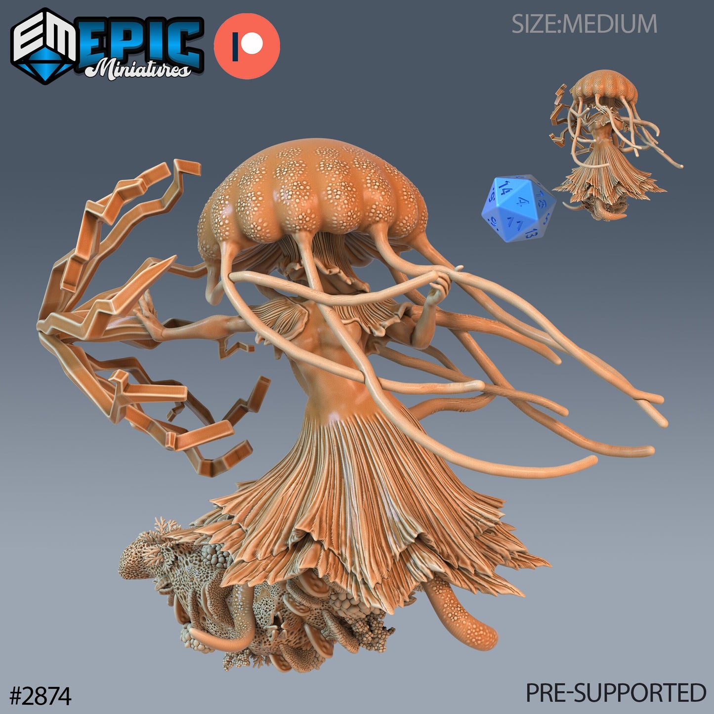 Jellyfish Mermaid - Epic Miniatures | #70 Aquatic Journey