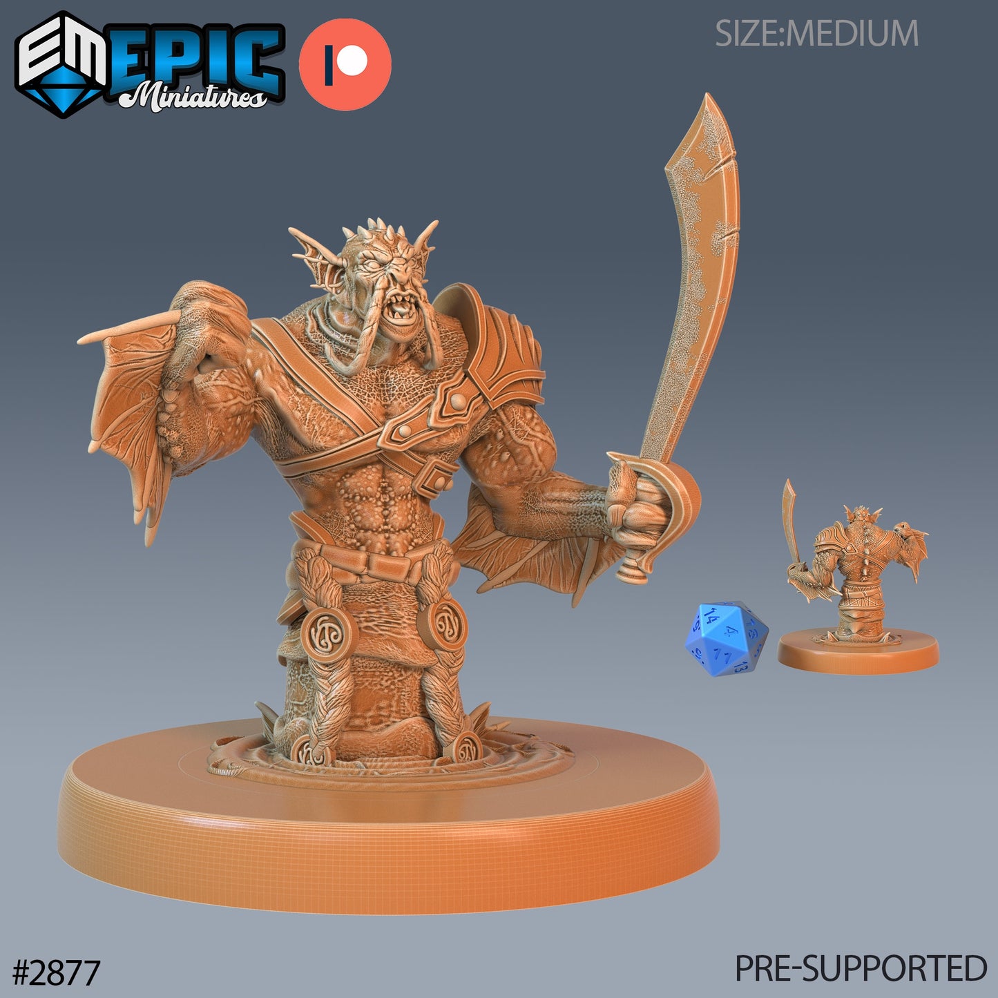 Seahorse Merman - Epic Miniatures | #70 Aquatic Journey