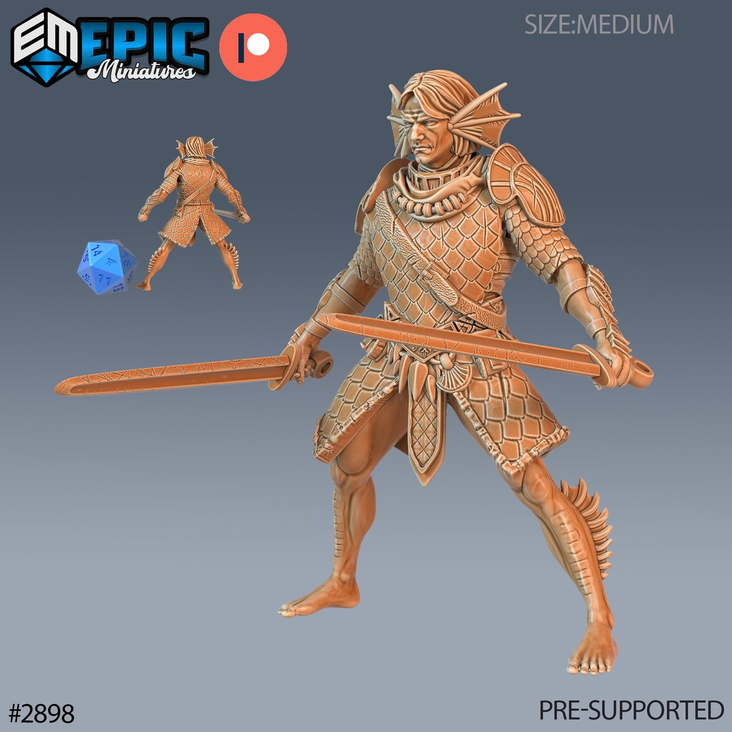Triton Warrior - Epic Miniatures | #70 Aquatic Journey