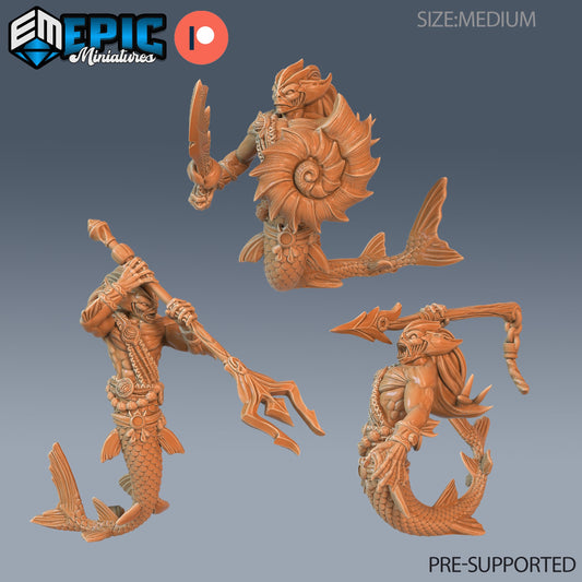 Merman Warrior - Epic Miniatures | #70 Aquatic Journey