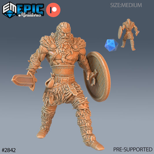 Barbarian Viking Warrior - Epic Miniatures | #69 Viking Age