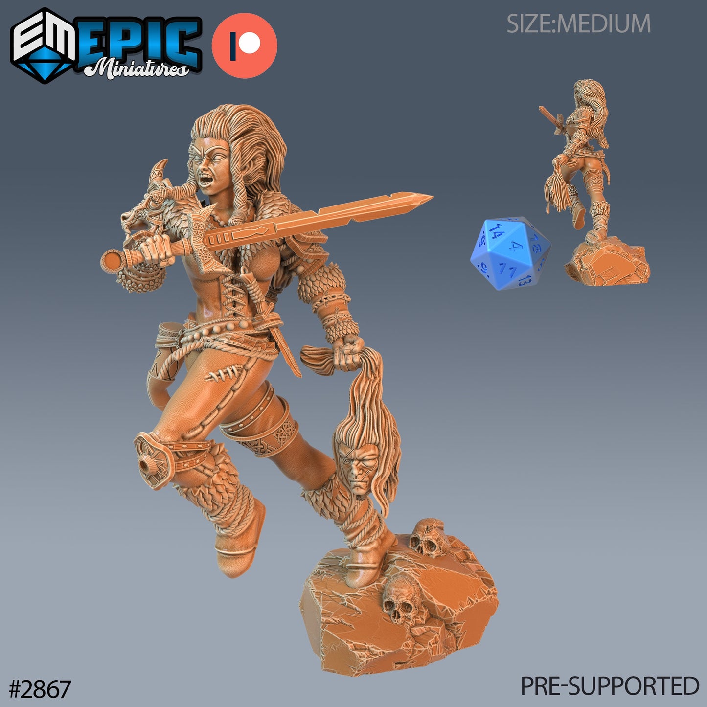 Viking Shieldnaiden - Epic Miniatures | #69 Viking Age