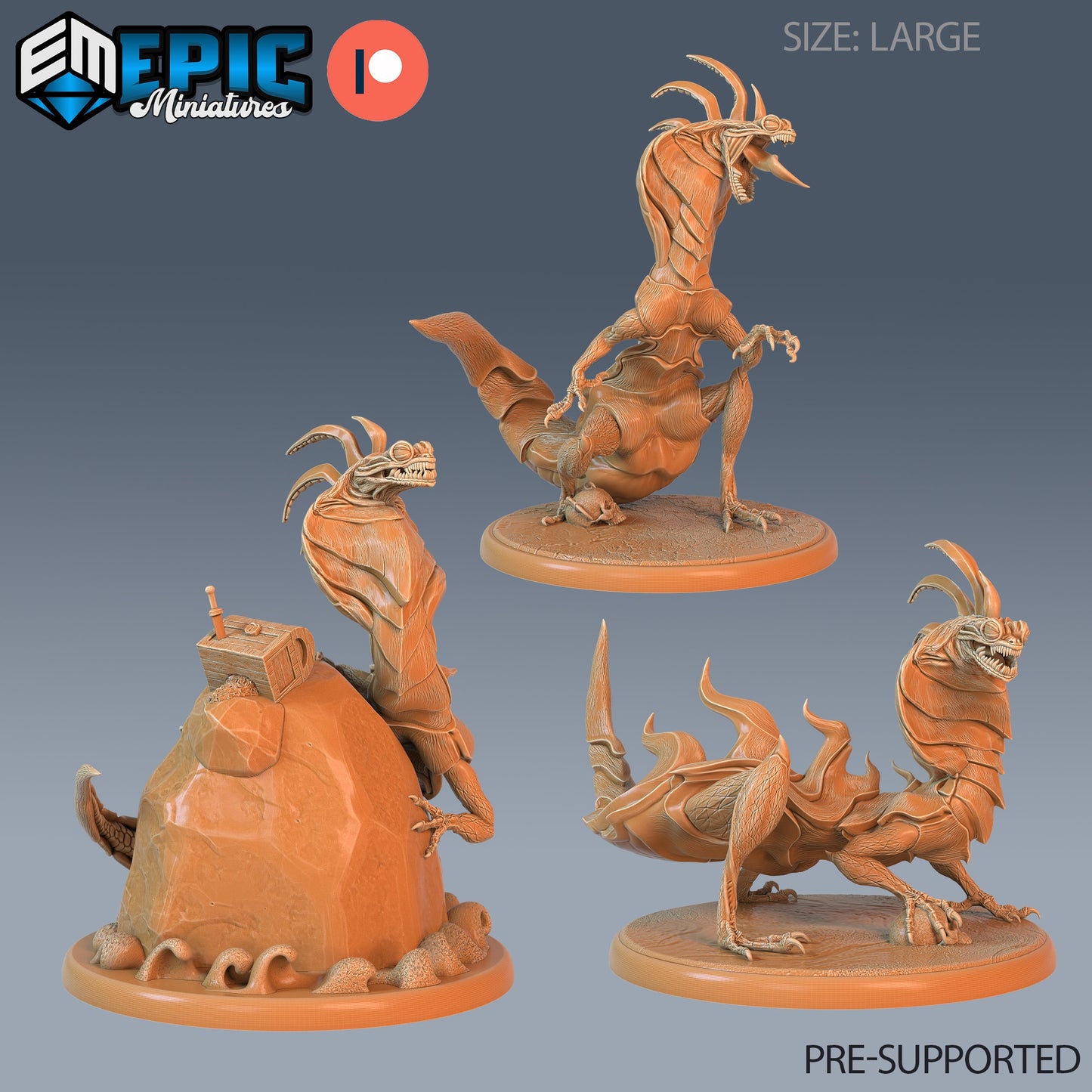 Cobra Lizard - Epic Miniatures | #68 Reptiles of War
