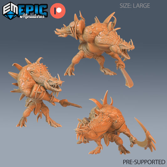 Crocodile Hunchback - Epic Miniatures | #68 Reptiles of War