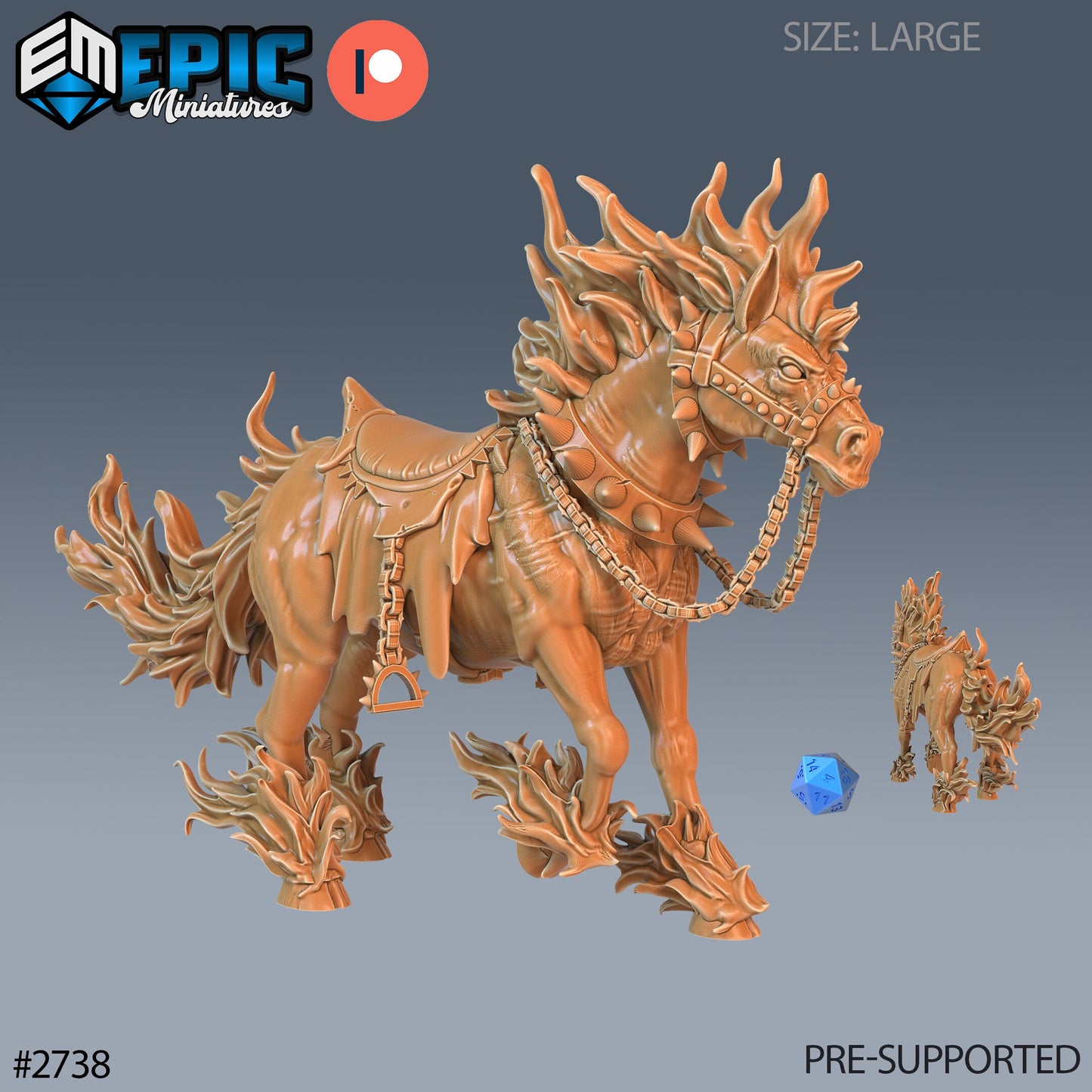 Nightmare Horse Series - Epic Miniatures | #67 Demonic Foulness