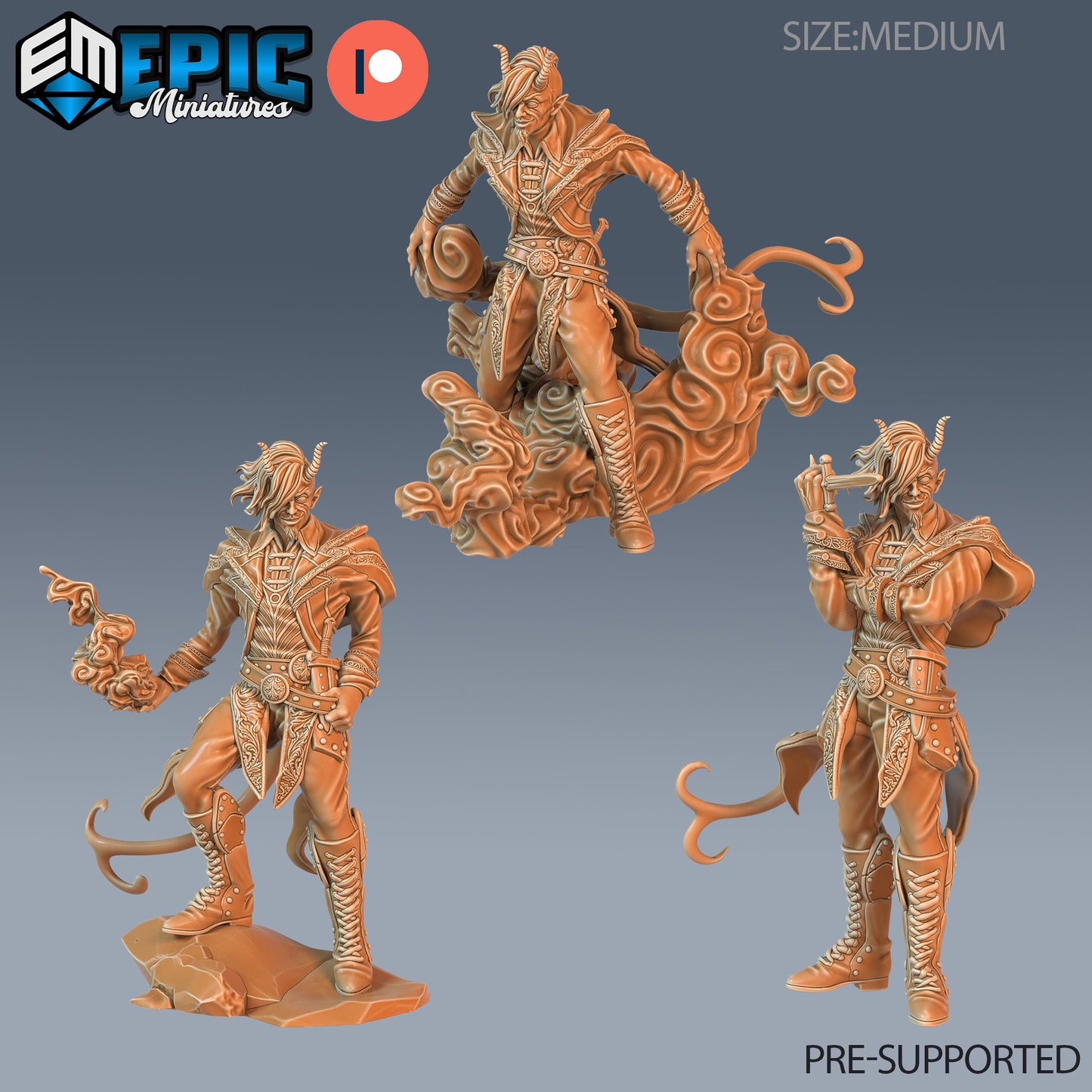 Tiefling Adventurer - Epic Miniatures | #67 Demonic Foulness
