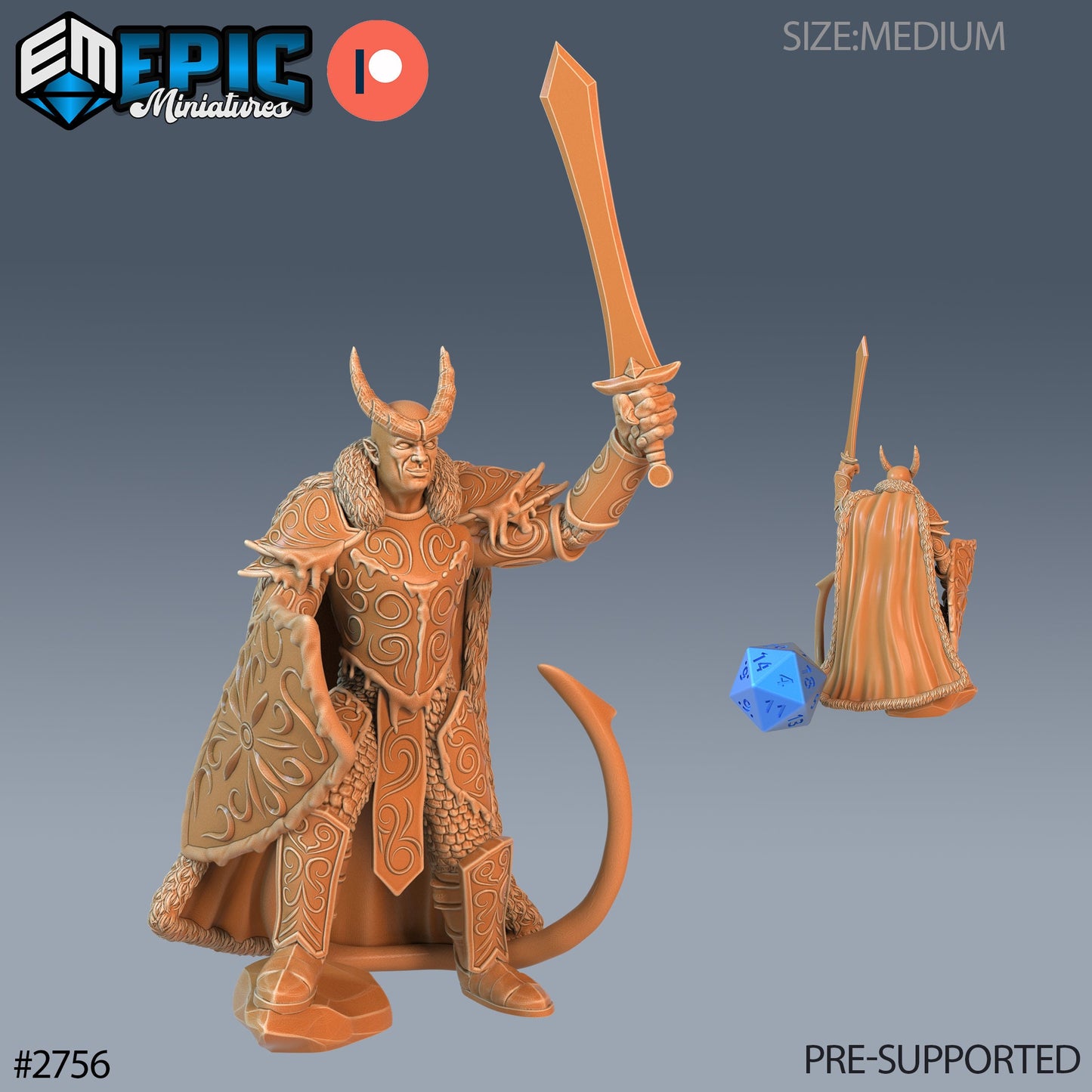 Frost Tiefling - Epic Miniatures | #67 Demonic Foulness