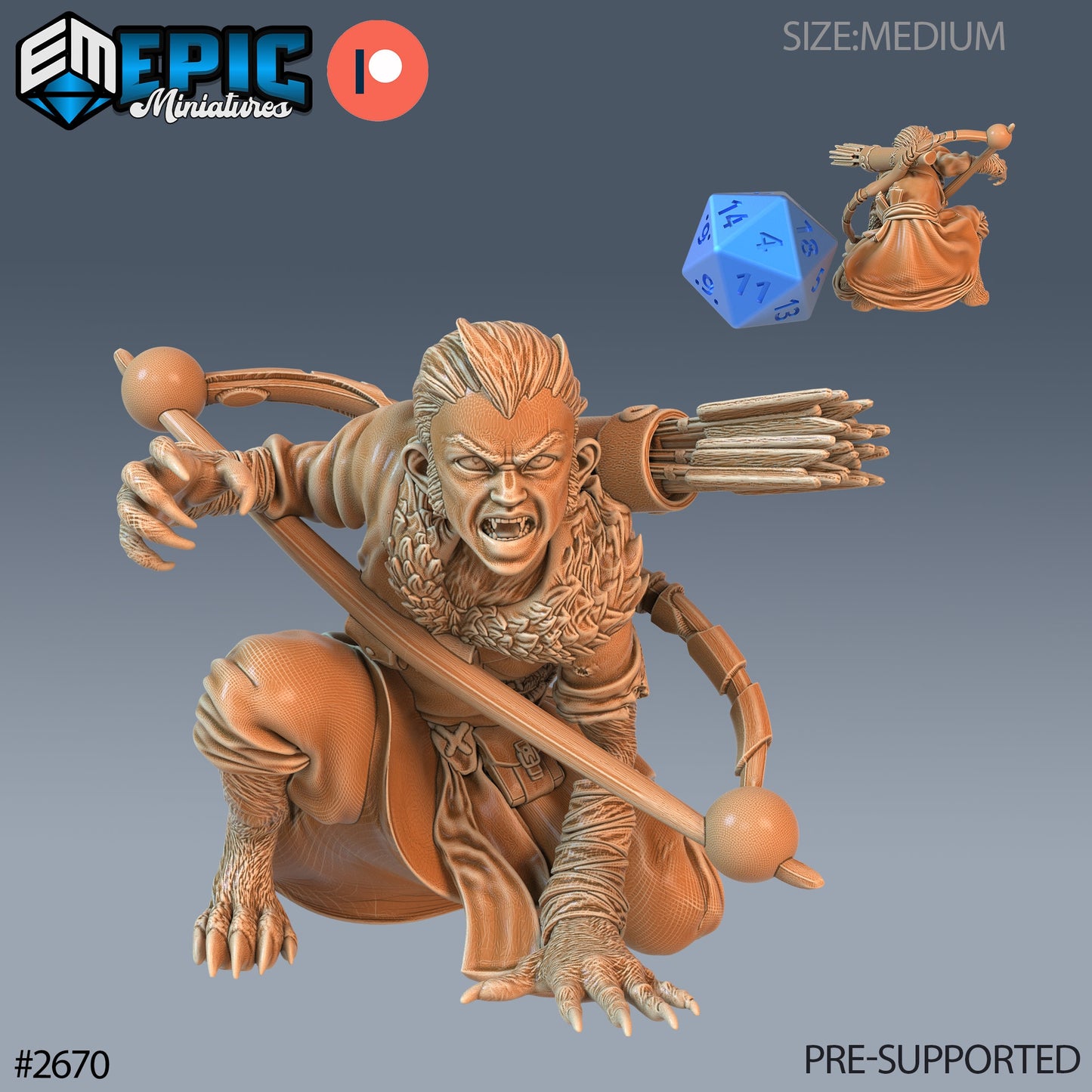 Halfling Skin Changer - Epic Miniatures | #65 Little Folk