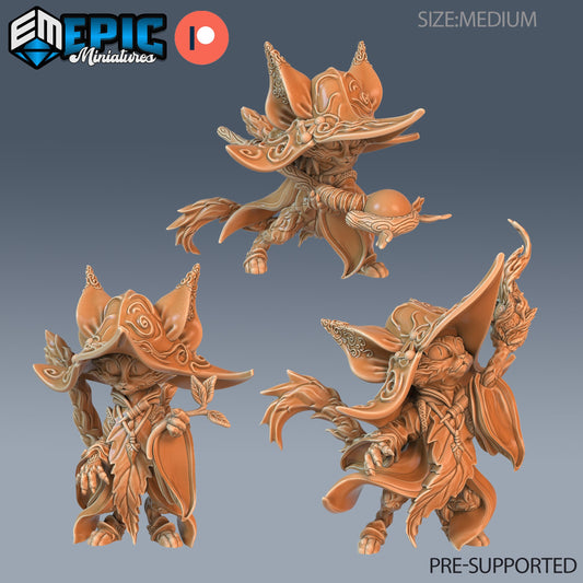 Cat Folk Druid - Epic Miniatures | #65 Little Folk