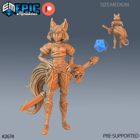 Fennec Girl - Epic Miniatures | #65 Little Folk
