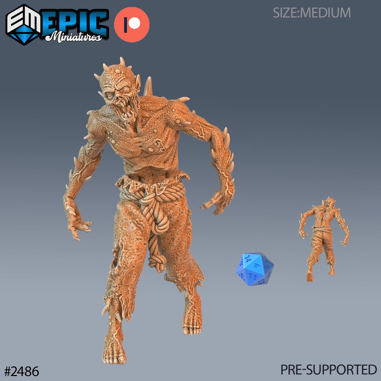 Thorn Zombie - Epic Miniatures | #61 Haunting Catacombs