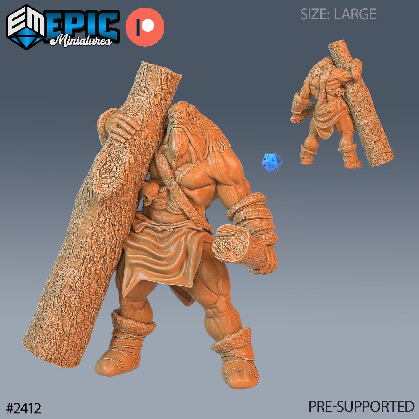 Snow Cyclops - Epic Miniatures | #60 Ancient Cold