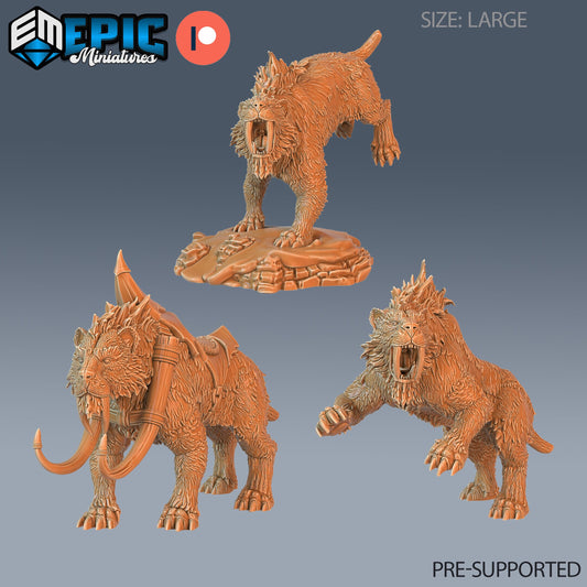 Sabretooth Tiger - Epic Miniatures | #60 Ancient Cold