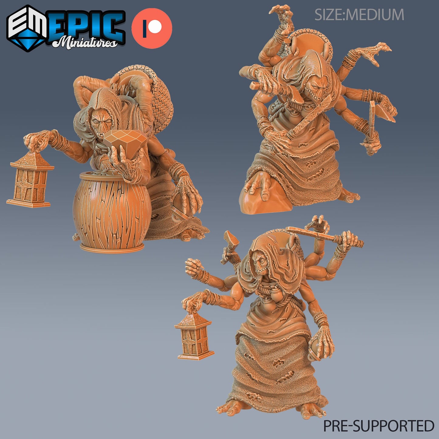 Corpse Collector Lamp - Epic Miniatures | #58 Tombs of Demise