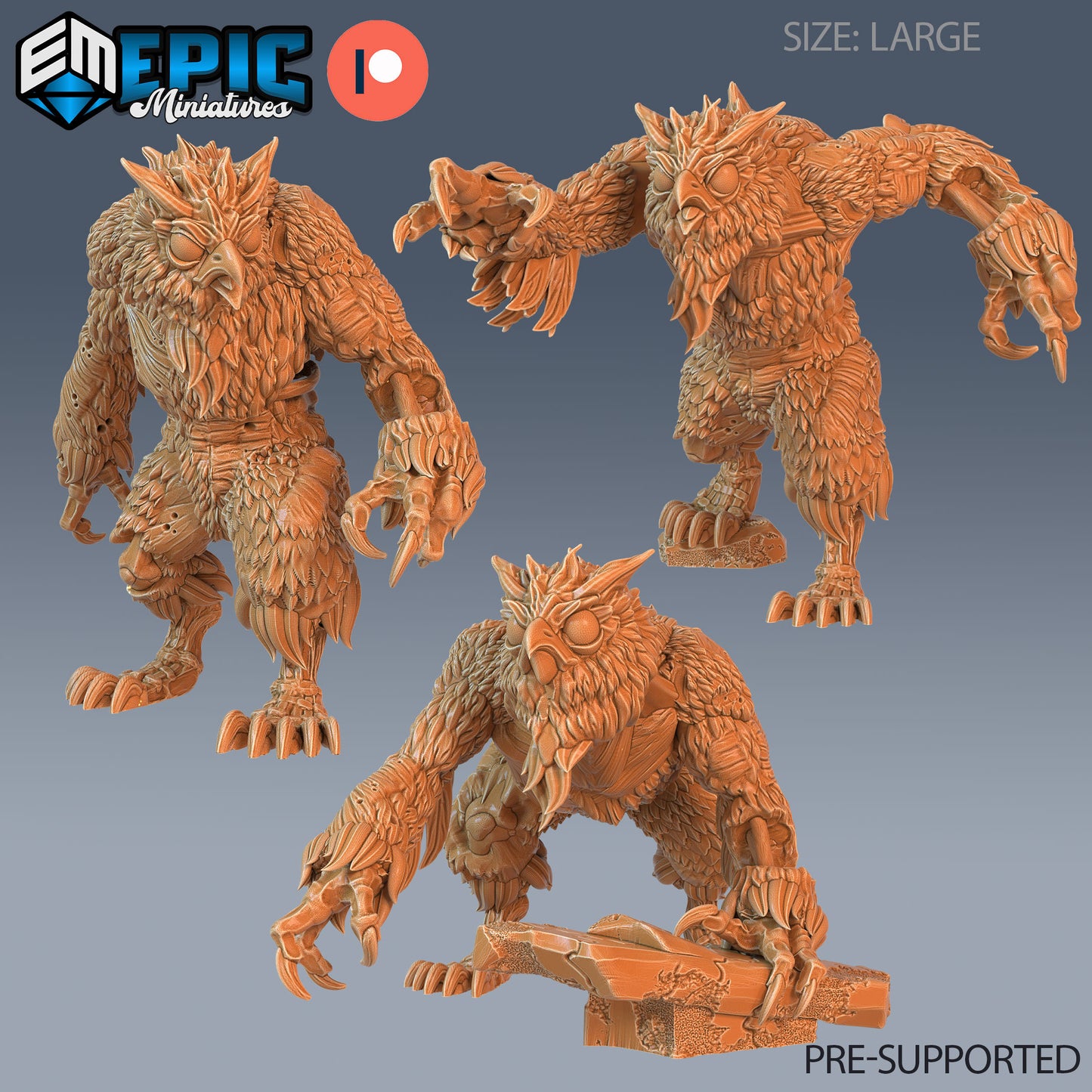 Zombie Owlbear - Epic Miniatures | #58 Tombs of Demise