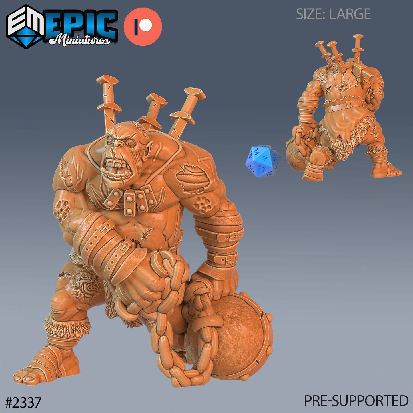 Ogre Zombie - Epic Miniatures | #58 Tombs of Demise