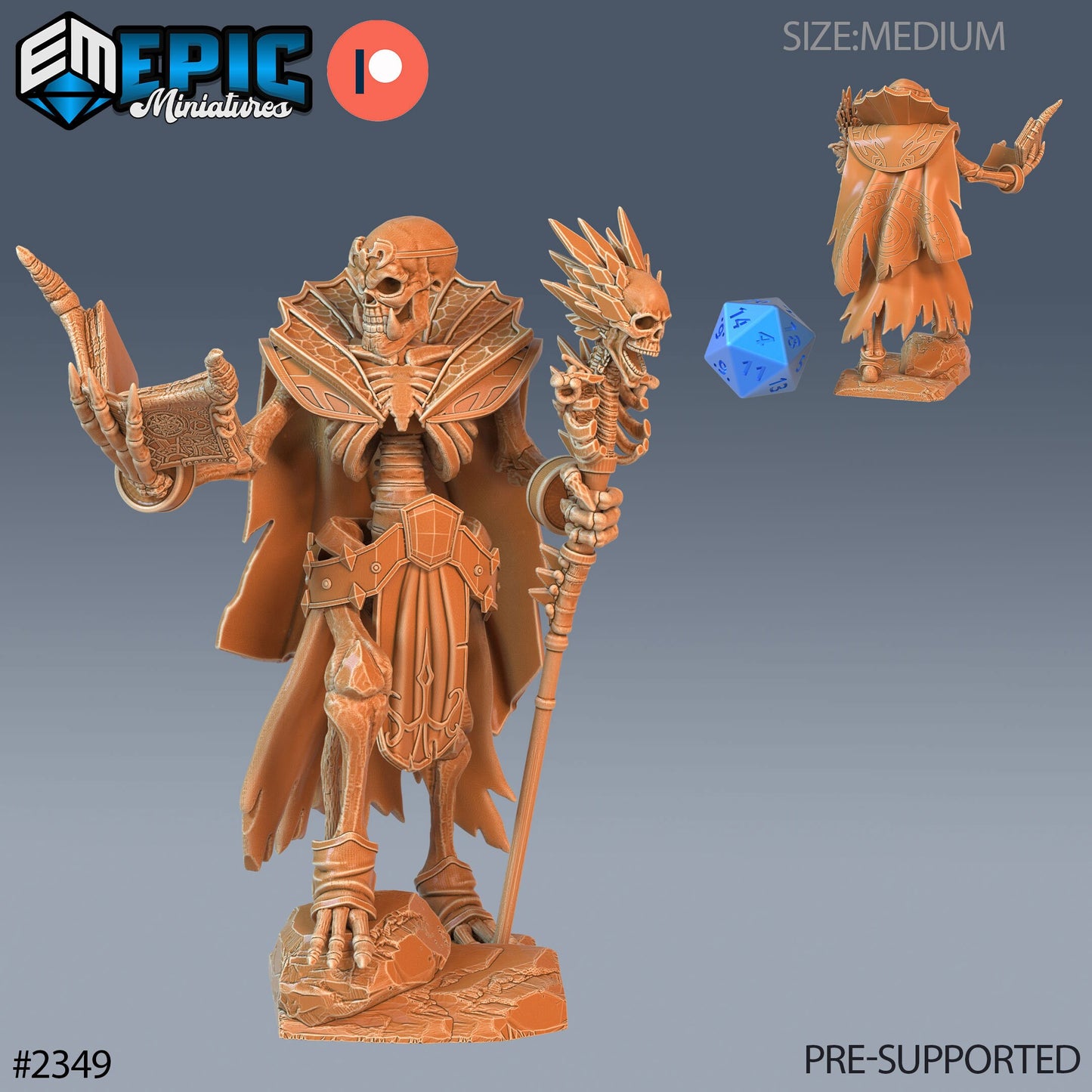 Skeleton Orc Warrior - Epic Miniatures | #58 Tombs of Demise