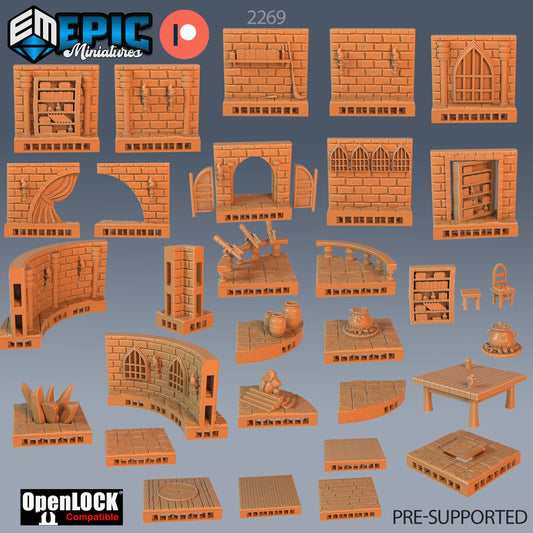 Wizard Room Tiles - Epic Miniatures | #57 Arcane Dungeon