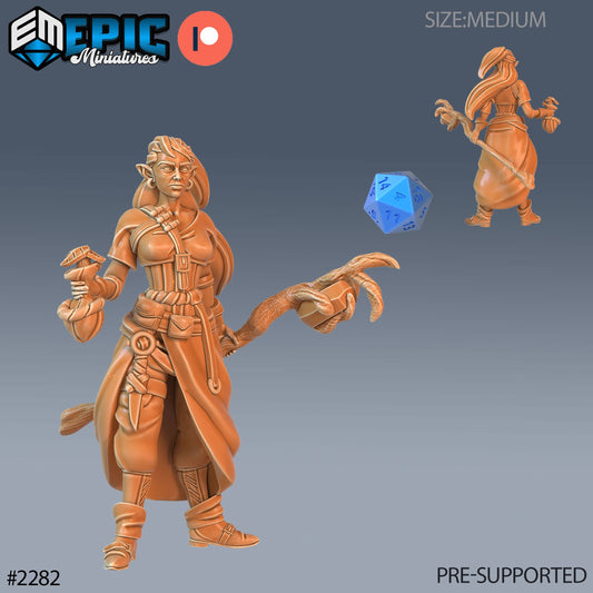 Elven Earth Druid - Epic Miniatures | #57 Arcane Dungeon