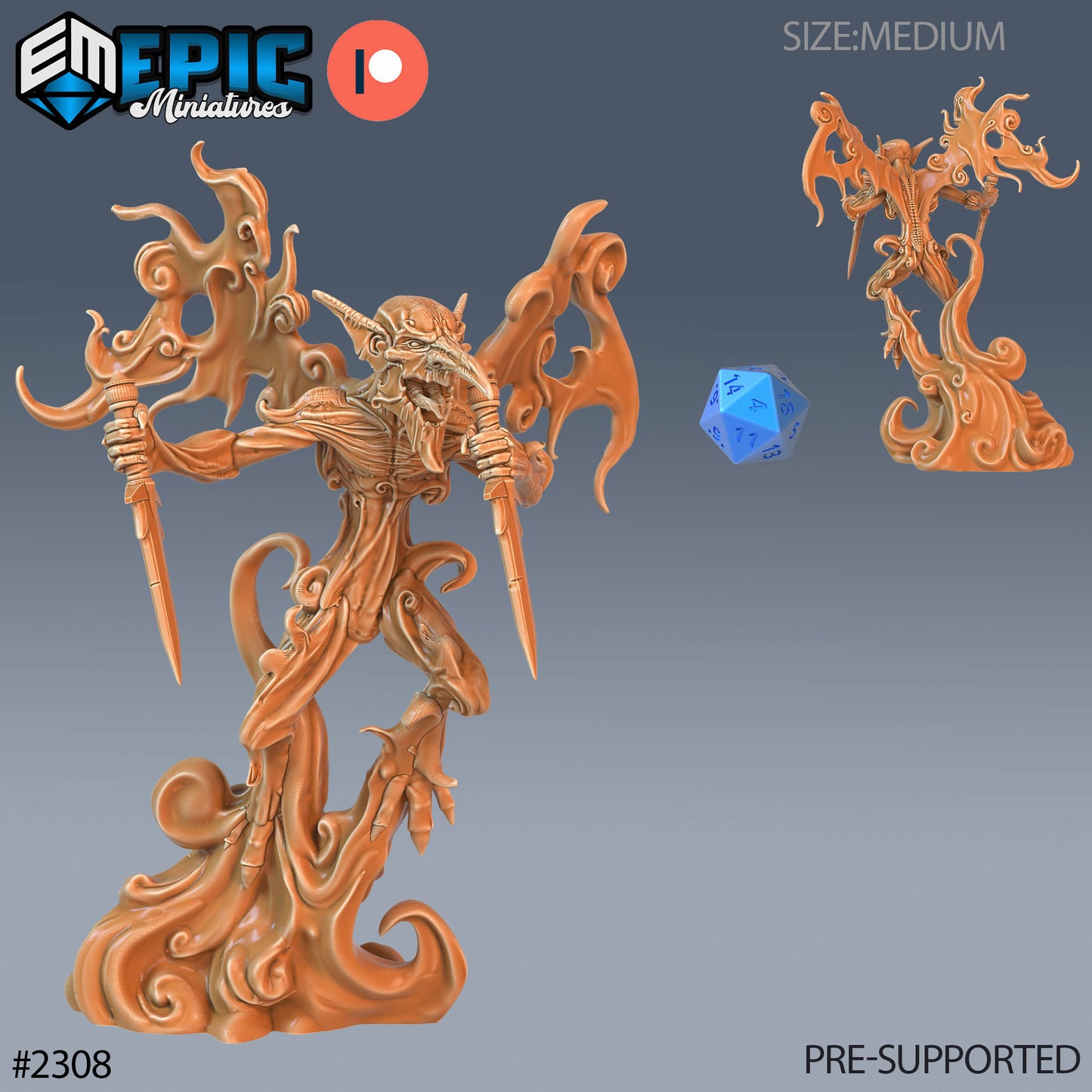 Smoke Mephit - Epic Miniatures | #57 Arcane Dungeon