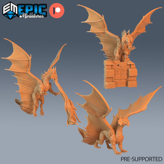 Ancient Brass Dragon - Epic Miniatures | #56 Oriental Dunes
