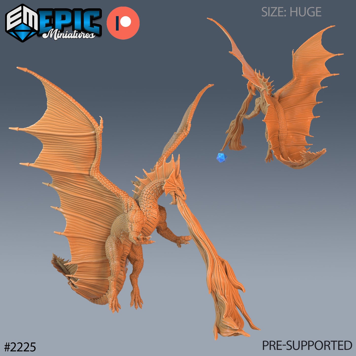 Ancient Brass Dragon - Epic Miniatures | #56 Oriental Dunes