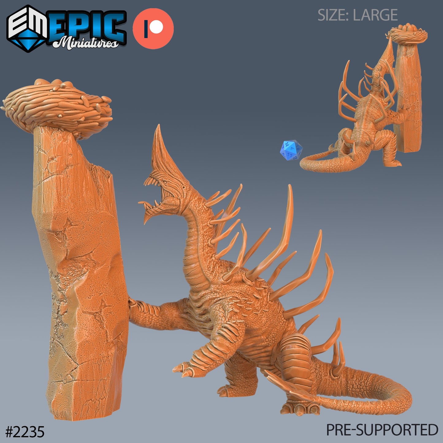 Sand Wyrm - Epic Miniatures | #56 Oriental Dunes