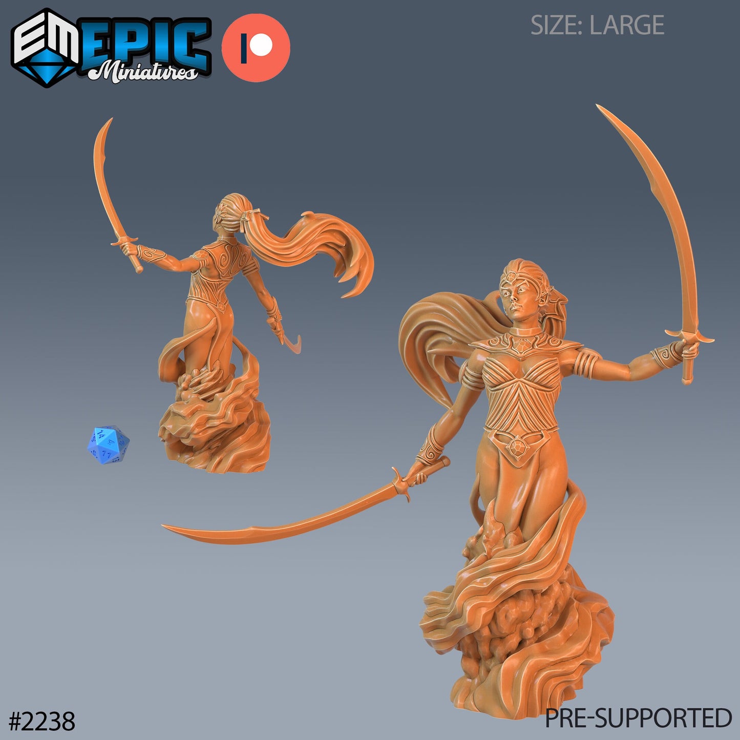 Djinni Female - Epic Miniatures | #56 Oriental Dunes
